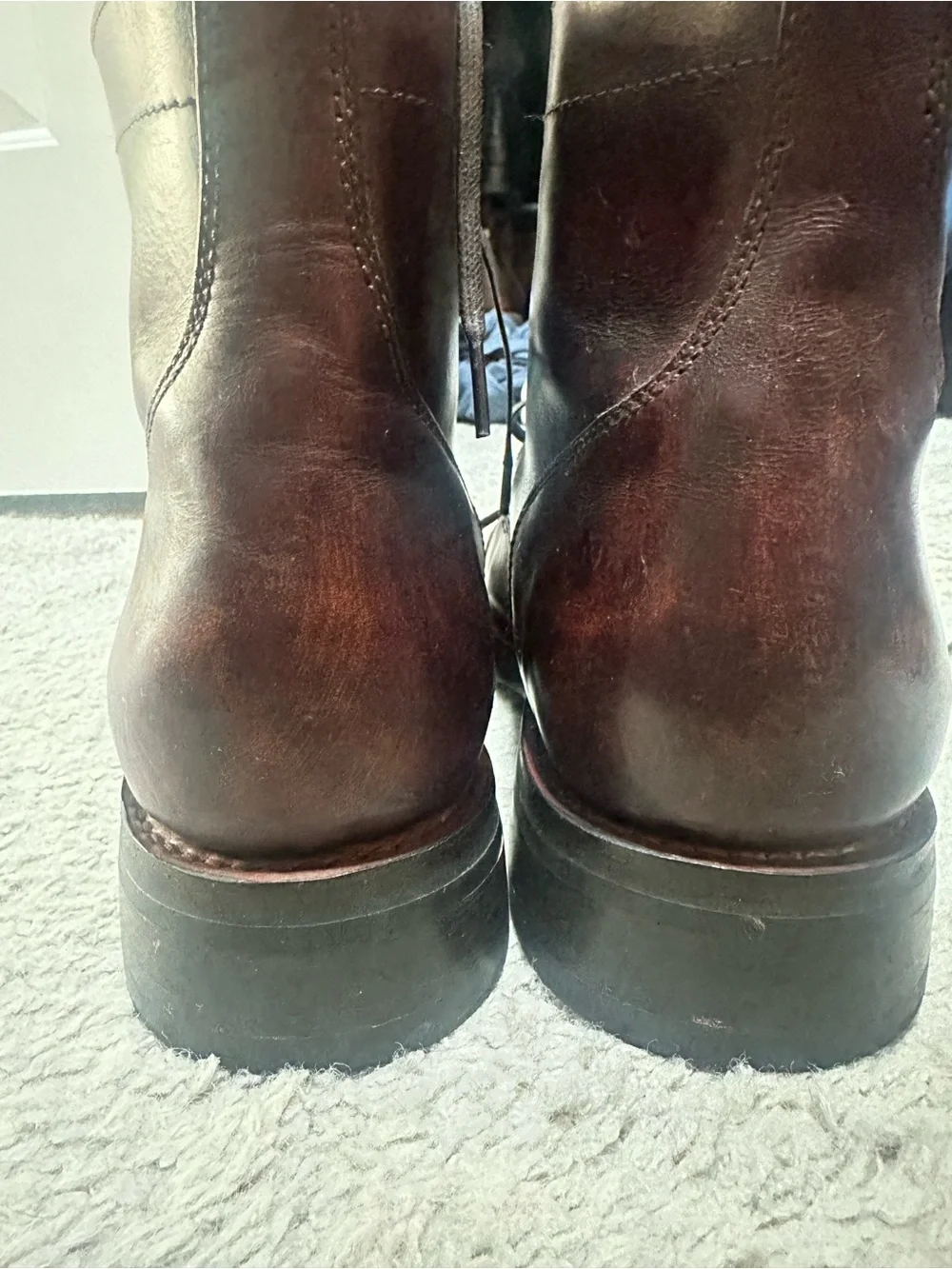 Thursday captain Brown Leather Lace-Up Boots size 13